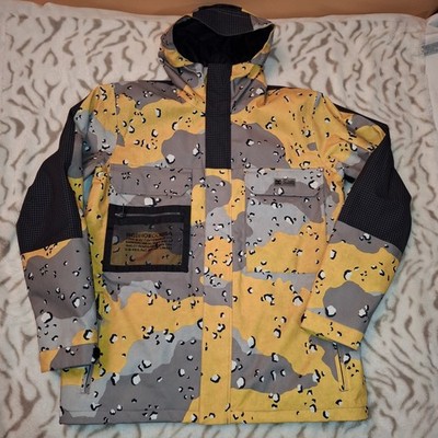 DC Shoes Snowboarding Defiant Schnee Winterjacke XL 15 K Yellow/Grey Camo