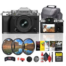 Fujifilm X-T5 Mirrorless Camera with XF 16-50mm f/2.8-4.8 Lens Silver Bundle