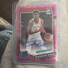 2023-24 Panini Optic Rated Rookie Mouhamed Gueye Pink Disco Prizm RC Auto /25