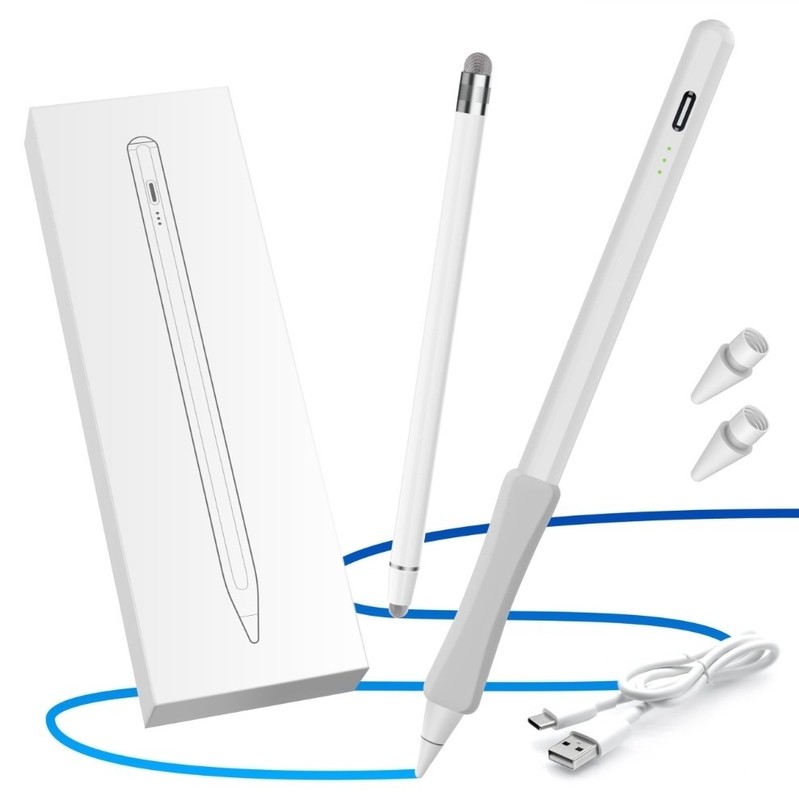 OASO Stylus Pen Set for Apple iPad, USB-C Charging, Palm Rejection, Magnetic