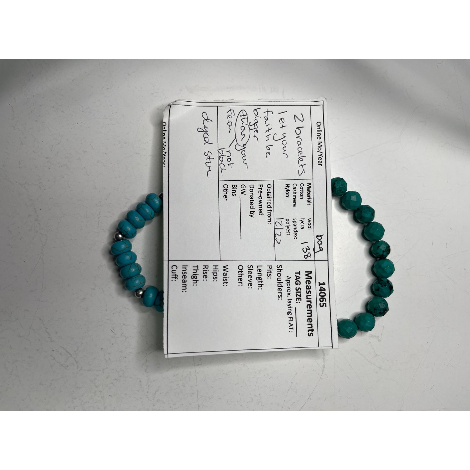 bracelets two turquoise colored stone coordinatin… - image 8