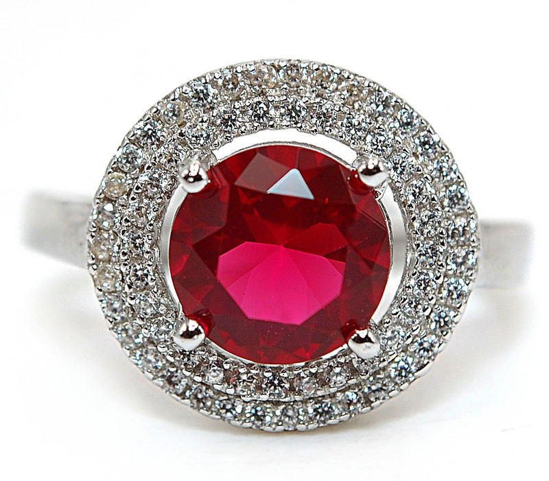 3CT Heat Treated Rubellite Tourmaline 925 Sterling Silver Ring Sz 7 MM3-6