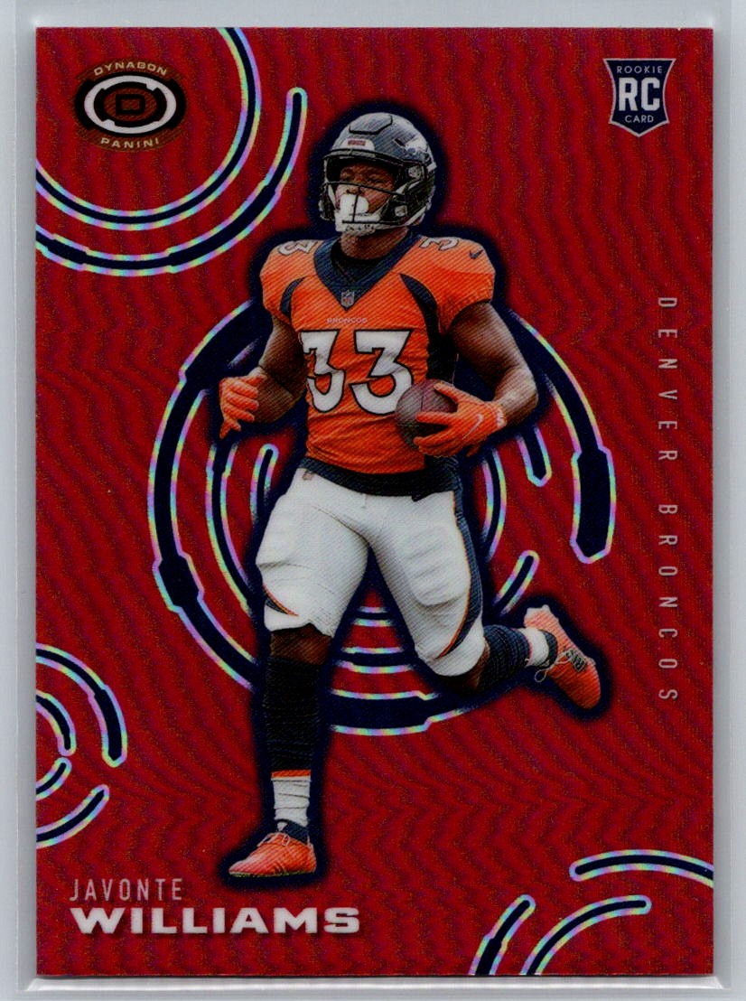 Javonte Williams Panini Chronicles Dynagon Rookies #D14 Red