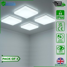48W LED Ceiling Light Square Cool White 5400LM IP44 Waterproof Bathroom Kitchen