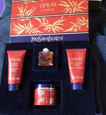 Yves Saint Laurent Opium Gift Set. Body Cream 25ml, Bath30ml, Veil 30ml, Vintage