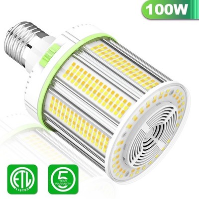 LED Corn Light 100W CCT Tunable 45K/50K/57K Commercial HighBay Lighting E39 Base
