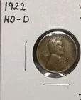 1922 No D Lincoln Wheat Penny