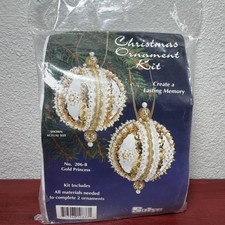 Sulyn Christmas Ornament Kit Gold Princess 206-B Beaded DIY Craft Set 2