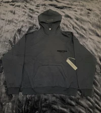 Authentic Essential Fear or God Black Hoodie Large Brand New with Tag