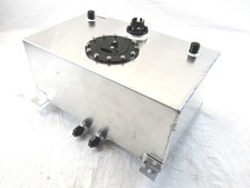 Aluminum 15 Gallon Fuel Cell Tank With Sender 0-90 Ohm Polished Sending Unit