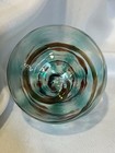 Handblown Glass Christmas Friendship Witches Ball Ornament 3.5" Green Blue Brown — photo 6