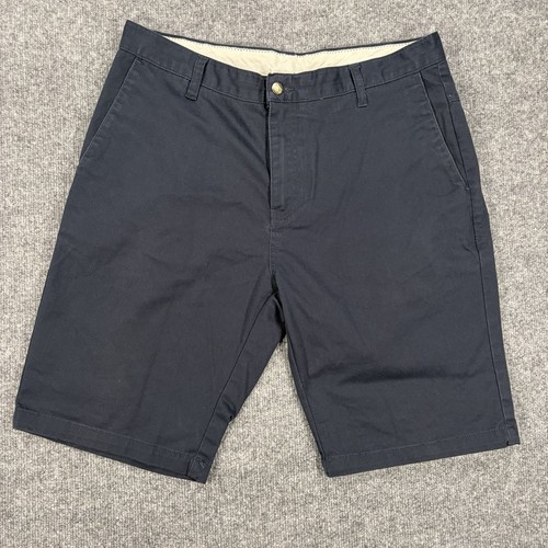 Volcom Mens Chino Shorts 34 Navy Blue Casual Surf Skate Walking Y2K Corpo Class