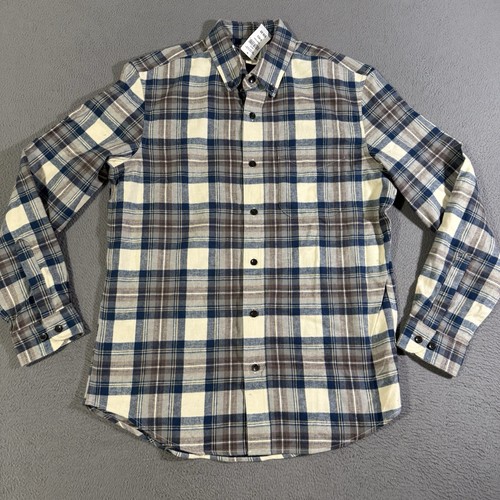 L.L. Camicia uomo Bean scozzese a quadri in flanella leggermente aderente taglia media regular