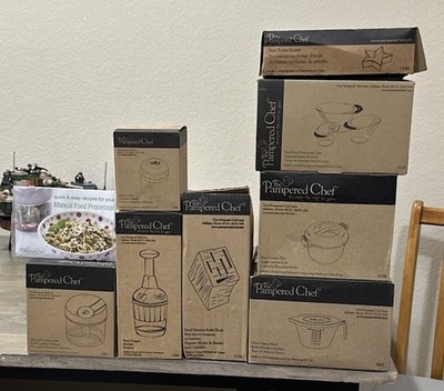 Pampered chef lot New In Box- Utensils, Bakeware, and More - FREE SHIP