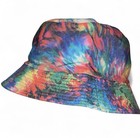 Women’s Handmade Tie-Dye Bucket Hat Multicolor One Size Casual Travel Style — photo 4