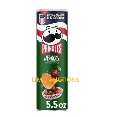 PRINGLES ITALIAN MEATBALL FLAVOR POTATO CHIPS CRISPS RARE LIMITED EDITION 5.5 OZ