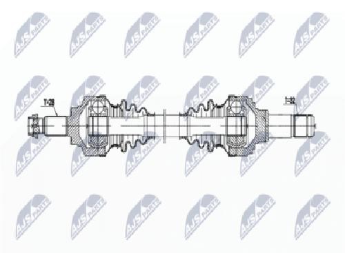 DRIVE SHAFT NPW-BM-195 FOR BMW 2/F87/4/F3 B47D20A N47D20D 2.0L 4cyl N57D30 3.0L - Image 4