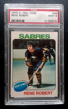 RENE ROBERT 1975-76 O-PEE-CHEE NHL HOCKEY 75-76 #46  PSA 9         100059