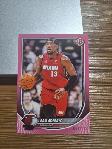 2025-26 Bowman Bam Adebayo Pink /175 Miami Heat Basketball