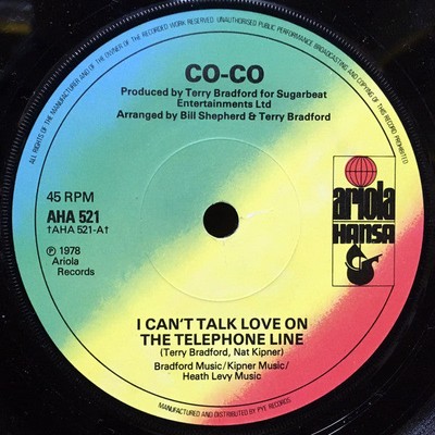 Co-Co* - I Can't Talk Love On The Telephone Line