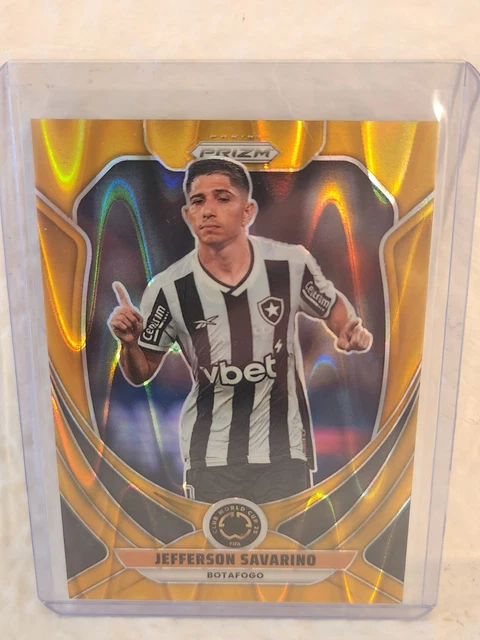 2025 Panini Prizm FIFA Club World Cup Jefferson Savarino Gold Seismic Prizm /10