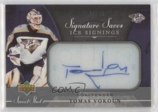 2006 Sweet Shot Signature Shots Ice Signings /100 Tomas Vokoun #SSI-TV Auto g3b