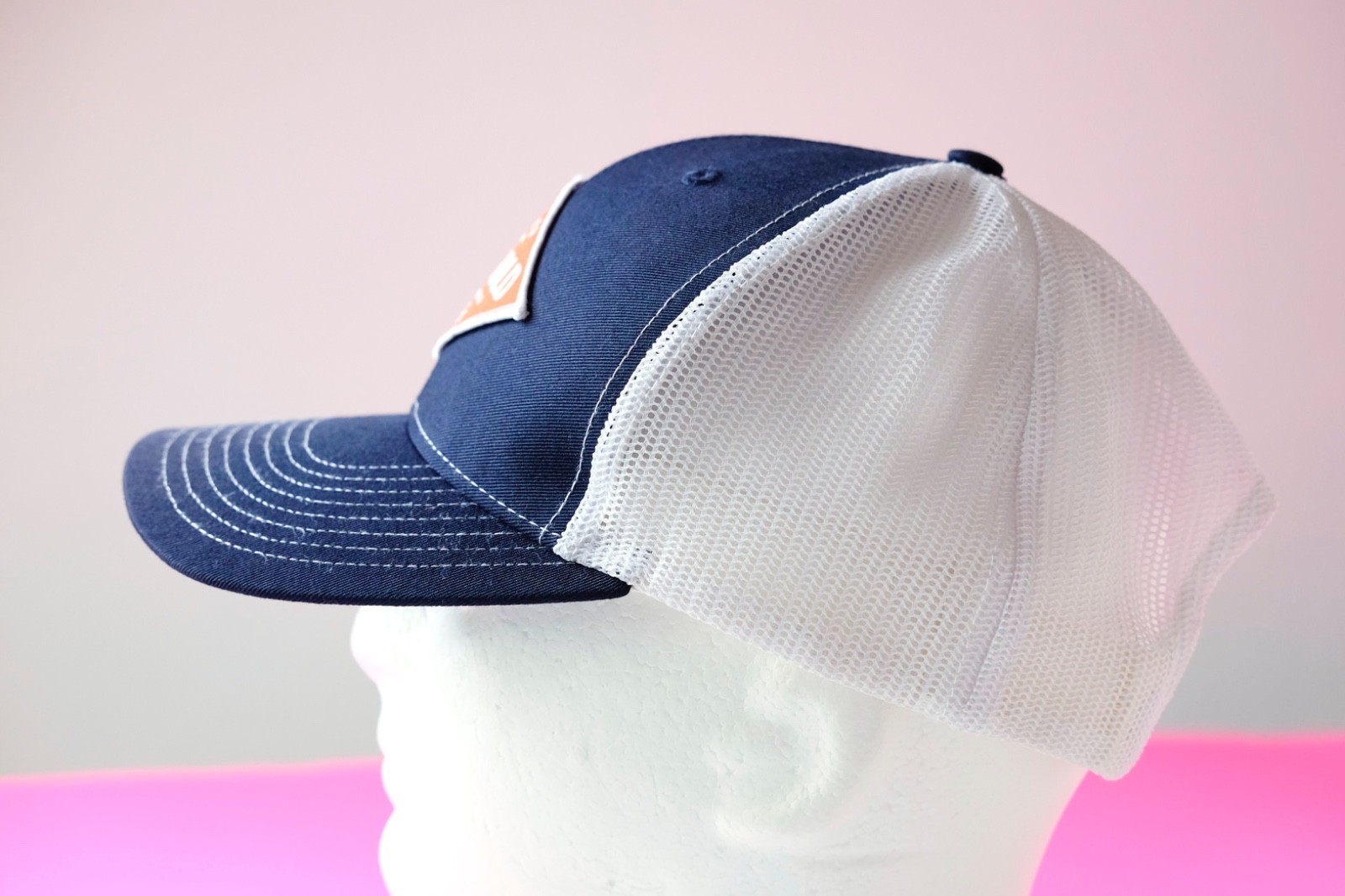 Darigold Diamond Patch Trucker Hat Logo Navy Blue… - image 3