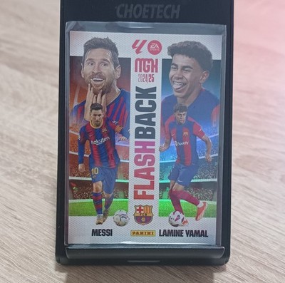 #429 LIONEL MESSI / LAMINE YAMAL FLASHBACK FC BARCELONA MEGACRACKS LALIGA 24/25