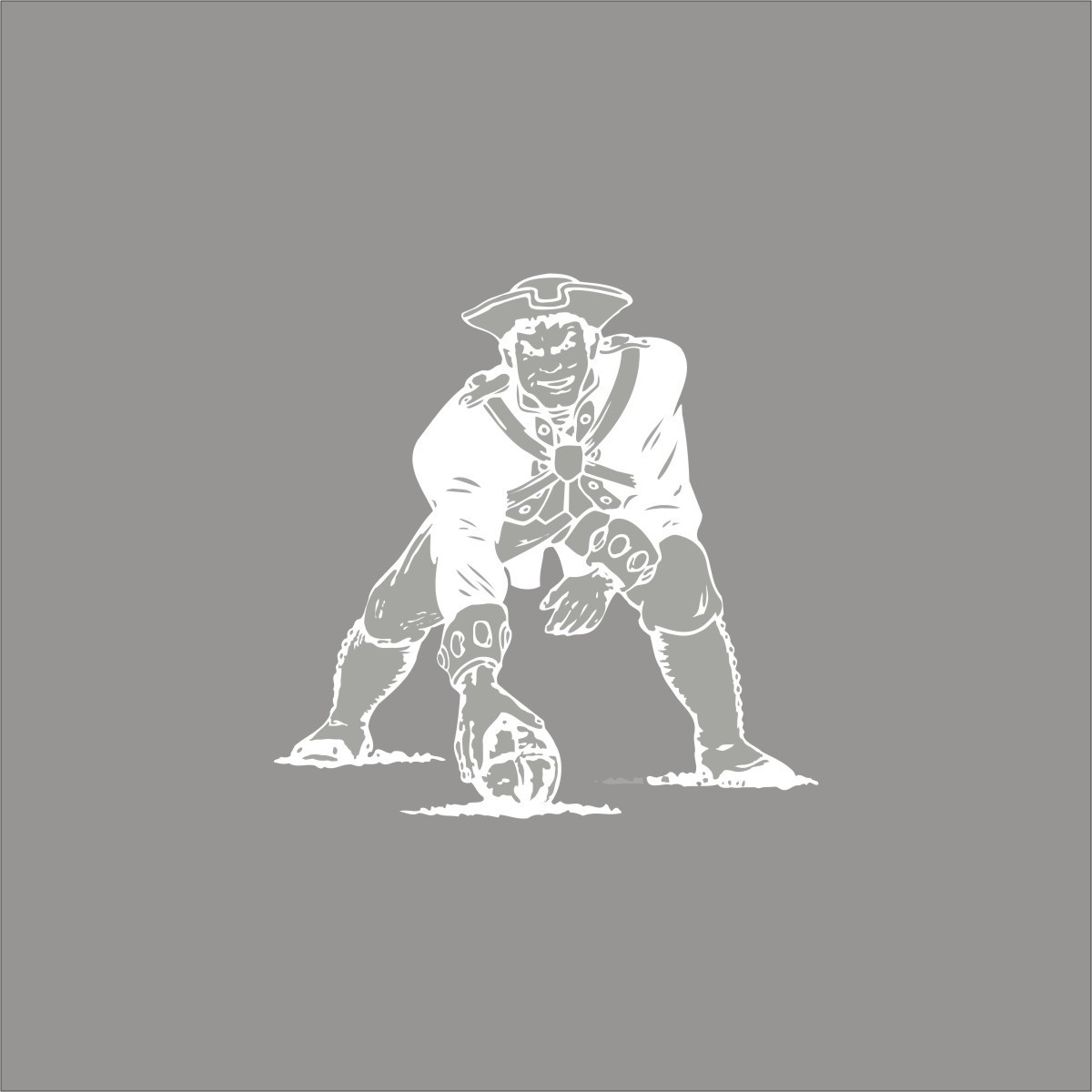 New England Patriots #6 NFL Team Logo 1 color Vinyl Decal Sticker Window Wall
