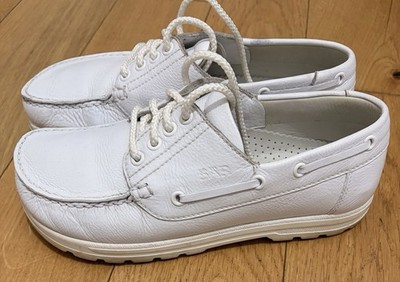 Bär Damen Schuhe Gr. 38,5 UK 5,5  / gut auch als Arbeitsschuh Weiß Leder AAA