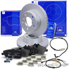 ATE BREMSSCHEIBEN Ø284 +BREMSBELÄGE +KONTAKTE VORNE FÜR BMW 1-ER E81 E87 116