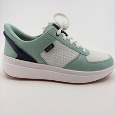 Kizik Brisbane Womens Size 6.5D White Blue Mint Athletic Running Shoes Sneakers