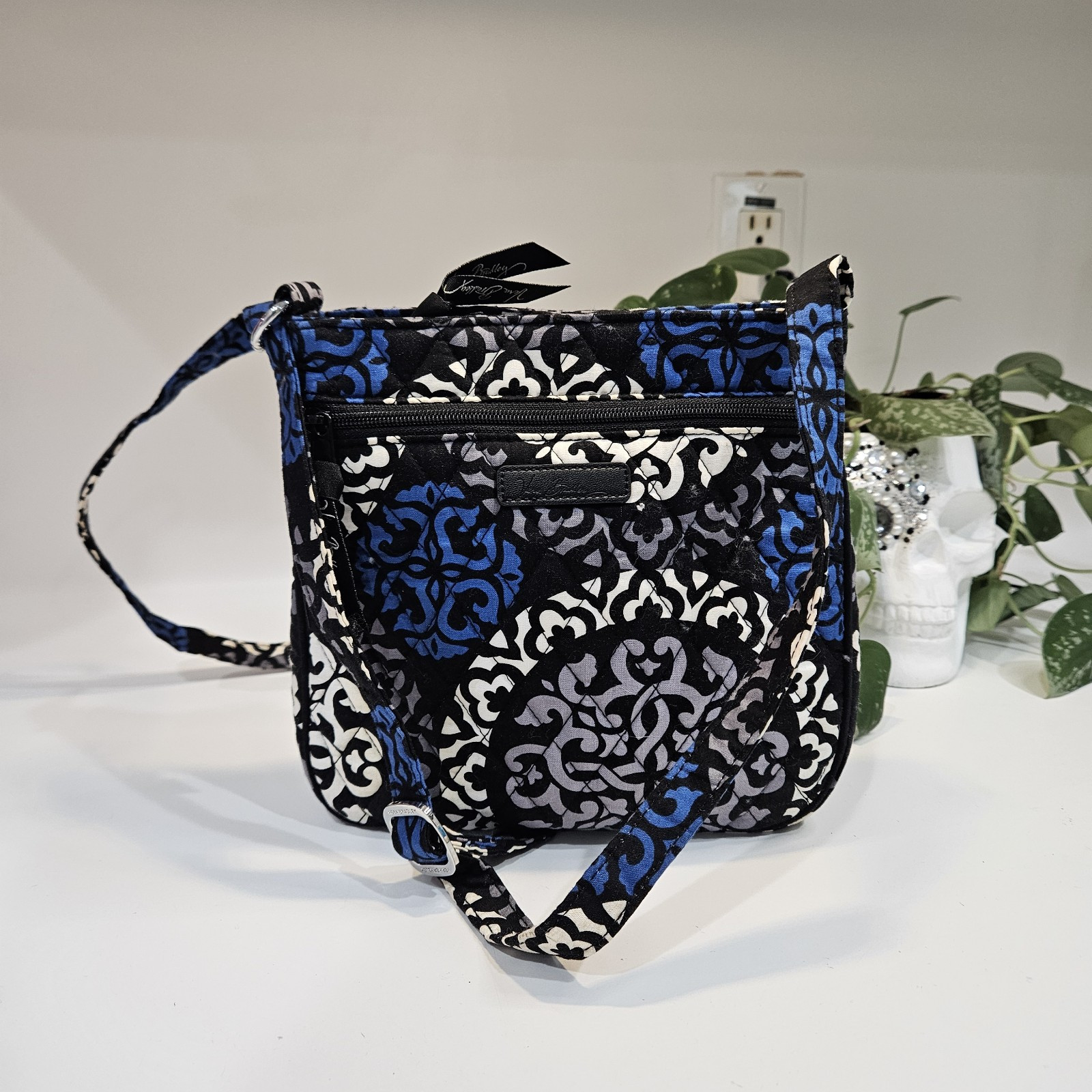 Vera Bradley Crossbody Bag Canterbury Cobalt Little Hipster Purse