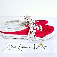 Keds Sport Womens Lace Up Low Back Slip On Sneakers Red White Sz 6.5 - Sh652.2