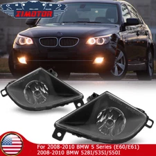 for 2008 2010 BMW 528i 535i 550i xDrive Sedan Fog Lights Front Bumper Lamp PAIR