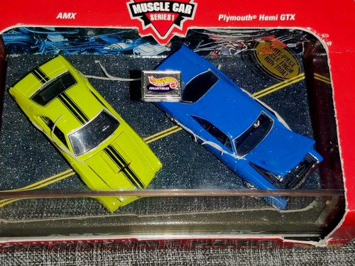 Hot Wheels Collectibles '69 Muscle Cars Set 2 of 2 AMX & Plymouth Hemi GTX NIB - Picture 3 of 5
