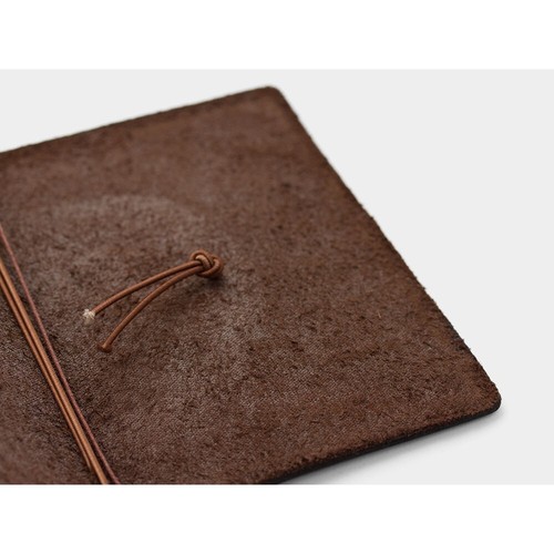 Cuaderno de Viajero Tamaño Pasaporte (Cuerpo Principal, Estuche de Algodón, NoteRefill) Conjunto Marrón - Imagen 6 de 9