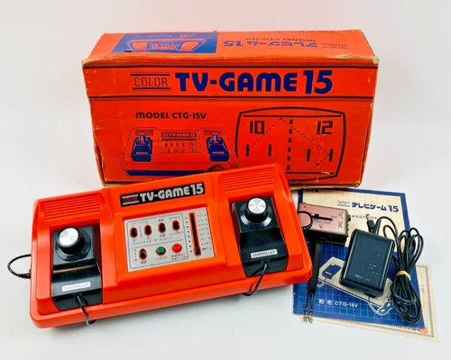 Nintendo Color TV GAME 15 Console Boxed CTG-15V Tested System Original AC adapte