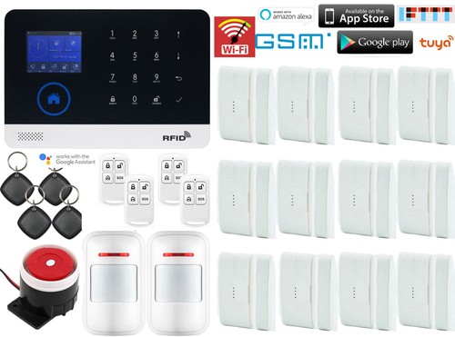 D21 WiFi Tuya APP Wireless Kits Home Security Alarm Burglar System+Alexa+Google - Foto 15 di 18