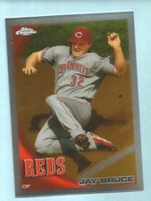 2010 Topps Chrome Baseball REFRACTOR Jay Bruce #122 Cincinnati Reds