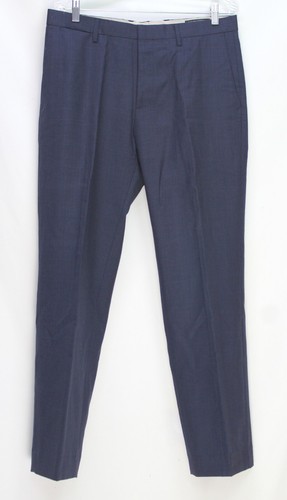 Banana Republic Men's Slim Fit Flat Front Pants - Black, 100% Polyester Microfiber, Waist 30-42