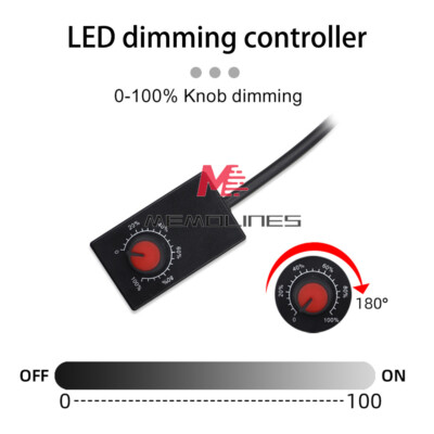 DC0-10V 1-10V Knob Dimmer 0-100% Scale Electronic Potentiometer for Dimmable LED