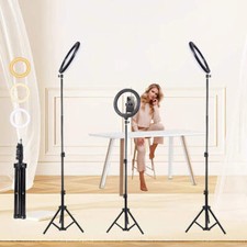 LED Selfie Ring Light Photography Stand 110cm for Mobile