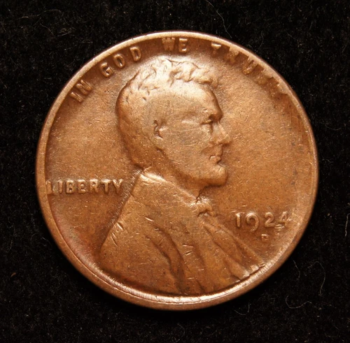 1924-D  Lincoln Wheat Cent  VG