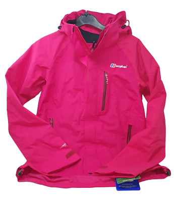 Berghaus Ladies Hydroshell Elite Skye 8 10 Waterproof Coat Jacket Cerise NEW Tag