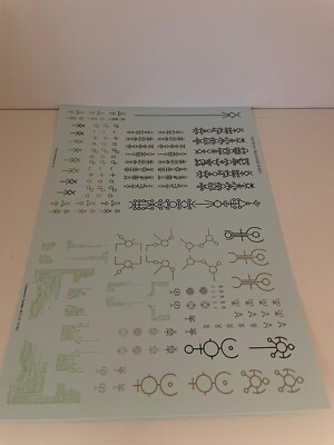 Warhammer 40k Transfer Sheet Necrons Xenos Monolith Scarab Untote Khemri