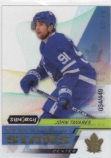 20/21 SYNERGY..JOHN TAVARES..EXCEPTIONAL STARS..GOLD../449..ACETATE..MAPLE LEAFS
