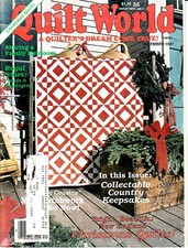 Quilt World Magazine Dec. 1987 SCARECROW & NEW ENGLAND CHRISTMAS Quilt Patterns