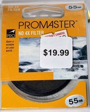 55mm ND-4 Neutral Density Lens Filter Japan ND4X ND 4X ND4 55 mm Promaster E-55