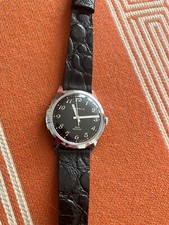 Bulova CARAVELLE de colección, esfera negra brillante, mecánica (viento manual), ¡RARA!